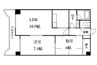 栄町駅 徒歩10分 6階の物件間取画像